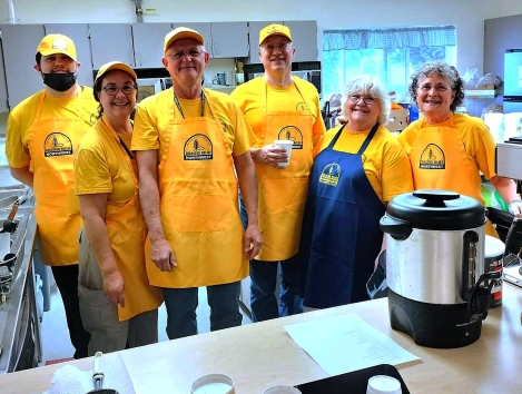 Disaster Relief feeding team in action